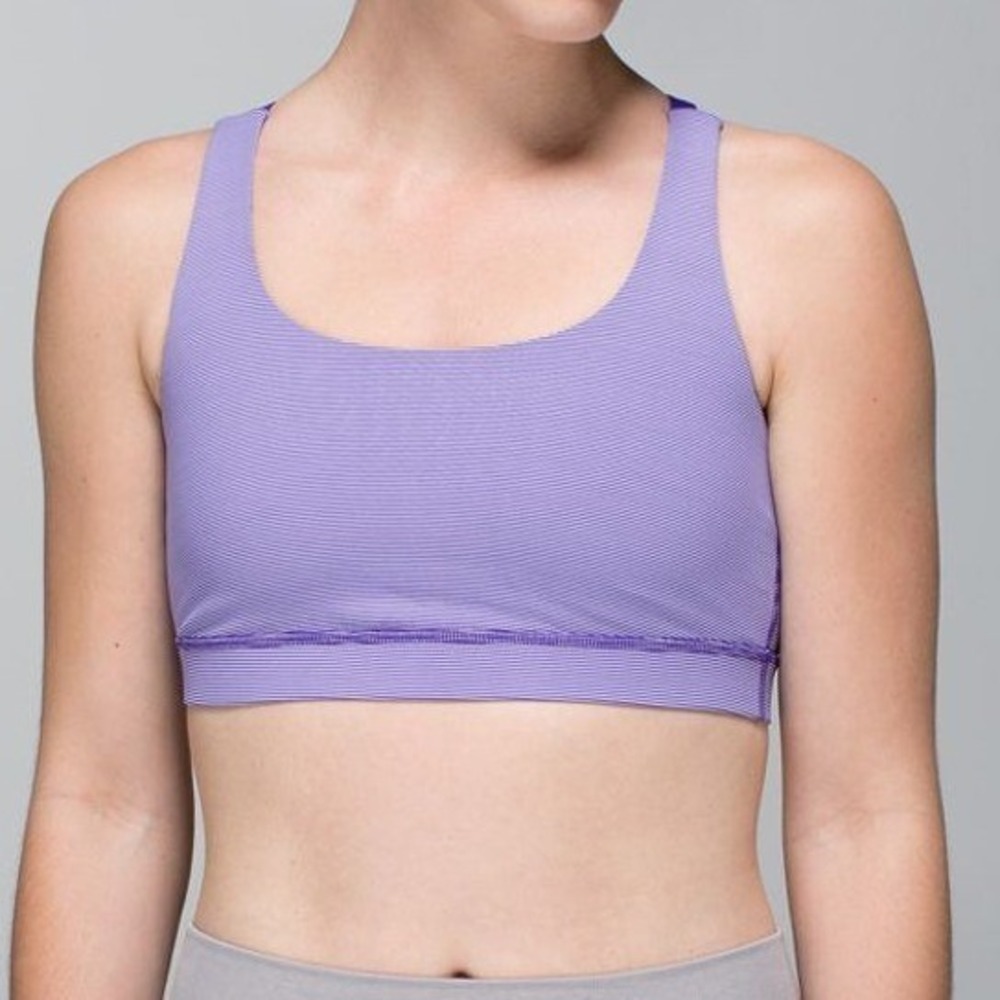 Lululemon Energy Bra Wee Stripe Bruised Berry Cool Breeze Bruised Berry